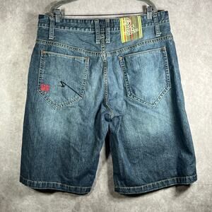 Enyce Denim Shorts Mens Size 40 Blue Medium Wash Casual Skater Baggy Streetwear‎